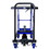Hydraulic Lift Trolley, 500 LBS Capacity, with 4 Wheels, for Material Handling and Transportation, BLACK+BLUE W1102P194681