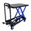 Hydraulic Lift Trolley, 500 LBS Capacity, with 4 Wheels, for Material Handling and Transportation, BLACK+BLUE W1102P194681