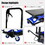 Hydraulic Lift Trolley, 500 LBS Capacity, with 4 Wheels, for Material Handling and Transportation, BLACK+BLUE W1102P194681