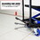 Hydraulic Lift Trolley, 500 LBS Capacity, with 4 Wheels, for Material Handling and Transportation, BLACK+BLUE W1102P194681