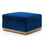 Contemporary Vertical Channel Tufted Velvet Big Size Ottoman Upholstered Foot Rest for Living Room Apartment,Blue W1117127177