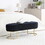 47.24" Width Modern Ottoman Bench, Upholstered Sherpa Fabric End of Bed Bench, Shoe Bench Footrest Entryway Bench Coffee Table for Living Room, Bedroom,Beige W1117P176410