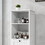 One-Compartment One-Drawer Tilt-Out Laundry Sorter Cabinet - White W1120P146259