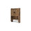 Bathroom Wall Cabinet with Doors,Adjustable Shelf,Towel Bar and Paper Holder, over The Toilet Storage Cabinet, Medicine Cabinet for Bathroom-Rustic Brown W1120P147120