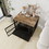 Dog Crate Furniture, 32.67 inches Dog Kennel for Dogs up to 70 lb, with Removable Tray, Heavy-Duty Dog Cage End Table, Rustic Brown W1120P147133