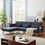 Convertible Sectional Sofa sleeper, Left Facing L-shaped Sofa Counch for Living Room W1123S00007