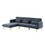 Convertible Sectional Sofa sleeper, Left Facing L-shaped Sofa Counch for Living Room W1123S00007