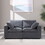 Modular Sectional Sofa, Convertible U Shaped Sofa Couch, Modular Sectionals with Ottomans, 6 Seat Sofa Couch with Reversible Chaise for Living Room. Grey W1123S00014