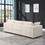 Modular Sectional Sofa, Convertible U Shaped Sofa Couch, Modular Sectionals with Ottomans, 6 Seat Sofa Couch with Reversible Chaise for Living Room. BEIGE W1123S00016