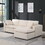 Modular Sectional Sofa, Convertible U Shaped Sofa Couch, Modular Sectionals with Ottomans, 6 Seat Sofa Couch with Reversible Chaise for Living Room. BEIGE W1123S00017