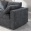 Modular Sectional Sofa, Convertible L Shaped Sofa Couch, Modular Sectionals with Ottomans, 6 Seat Sofa Couch with Reversible Chaise for Living Room. Chenille Grey W1123S00025