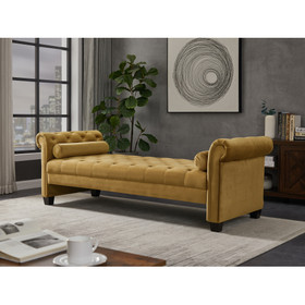 2038 Brown Rectangular Large Sofa Stool W1128S00016