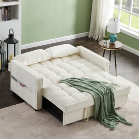2061-Two-seater beige sofa W1128S00029