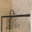 60 in. x 70 in. Traditional Sliding Shower Door in Matte black with Clear Glass W113565052