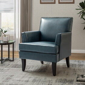 Lapithae Armchair with Solid Wooden Legs and Nailhead Trim W1137141192