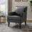 Lapithae Armchair with Solid Wooden Legs and Nailhead Trim W1137142227