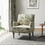 Thyrsus Armchair with Nailhead Trim and Turned Legs W113756035