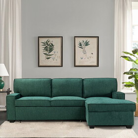 Roger Pull Out Sleeper Sectional-TEAL W1137S00055