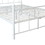 Queen Size Metal Bed Frame with Headboard and Footboard (White) W114156603
