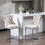 W1143112576 Beige+Velvet+Dining Room+American Design+Foam