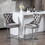 W1143112577 Gray+Velvet+Dining Room+American Design+Foam