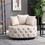 A&A Furniture Accent Chair / Classical Barrel Chair for living room / Modern Leisure Sofa Chair (Khaki) W114352843