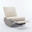 Modern Rocking Chair Recliner, Comfy Rocker Nursery Chair with Footrest, Accent Reading Chair, Upholstered Lounge Chair for Relaxing, Resting,Soft Padded Rocker for Indoor Living Room Bedroom,Gray