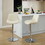 Counter Height Bar Stools Kitchen Island Barstools Adjustable Swivel Counter Stool Bar Height Island Chairs with Back,Set of 2, Cream W1143P168317