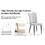 minimalist dining chairs and office chairs. 2-piece set of light gray PU seats with black metal legs. Suitable for restaurants, living rooms, and offices. C-008 W1151116749