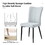 minimalist dining chairs and office chairs. 2-piece set of light gray PU seats with black metal legs. Suitable for restaurants, living rooms, and offices. C-008 W1151116749