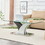 Modern dining table,Tea Table.Coffee Table. Tempered glass countertop, and artistic MDF legs are perfect for hosting dinners, conferences, home, and office decorations.B-793 W1151136001