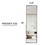 Full Length Mirror Aluminium alloy Metal Frame Wall Mounted Full Body Mirror,Bathroom Vanity Mirror, Bedroom Home Porch, Decorative Mirror, Clothing Store Black 48"*13.8" W115158169 W1151P143453