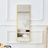 The 4rd generation aluminum alloy metal frame wall mounted full body mirror, bathroom makeup mirror, bedroom entrance, decorative mirror, quality upgrade, 48