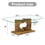 A rectangular modern and fashionable coffee table with tempered glass tabletop and wooden color MDF legs. Suitable for living room.47.2"*25.5"*18" W1151P145202