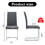Modern dining chair, PU faux leather backrest cushion side chair, suitable for dining, kitchen, dressing table, terrace, club guest office chair (set of 4) (gray+PU leather) DX-2268 W1151P145211