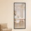Fourth generation black solid wood frame full-length mirror, dressing mirror, bedroom porch, decorative mirror, clothing store, floor standing large mirror, wall mounted. 71"* 31.5" W1151P147753
