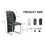 A set of 4 dining chairs, black dining chair set, PU material high backrest seats and sturdy leg chairs, suitable for restaurants, kitchens, and living rooms W1151P154020