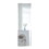 Fourth generation, silver aluminum frame full body mirror, large floor standing mirror, dressing mirror, decorative mirror, suitable for bedrooms and living rooms 52"* 15.5" W1151P154504