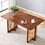 Chinese country retro solid wood dining table, simple modern imitation rattan dining table, wooden dining table, desk. Suitable for dining room, living room, office W1151P154595