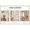 The 4th generation floor standing full-length rearview mirror. Walnut framed wall mirror, bathroom makeup mirror, bedroom foyer, clothing store, wall mounted. 65"* 23.2" W1151P154717