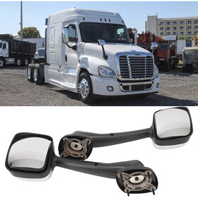 LEAVAN Chrome Door Mirror Cover for Freightliner Cascadia Pair Driver&Passenger Side LH+RH W115543686