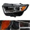 Halogen Headlights assembly Compatible with Ford Edge 2015 2016 2017 2018, Including Bulb, Right/Passenger Side, Black Housing Amber Corner W1155P272403