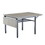 Folding Dining Table, 1.2 inches thick table top, for Dining Room, Living Room, Grey, 63.2" L x 35.5" W x 30.5" H. W1162104707