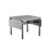 Folding Dining Table, 1.2 inches thick table top, for Dining Room, Living Room, Grey, 63.2" L x 35.5" W x 30.5" H. W1162104707