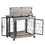 Furniture Dog Cage Crate with Double Doors on Casters. Rustic Brown,31.50" W x 22.05" D x 24.8" H. W1162120542