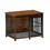 Furniture dog crate sliding iron door dog crate with mat. (Rustic Brown,43.7"W x 30"D x 33.7"H). W1162121385