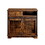 Sliding door dog crate with drawers. Rustic Brown, 35.43" W x 23.62" D x 33.46" H W116257389
