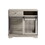 Sliding door dog crate with drawers. Grey,35.43" W x 23.62" D x 33.46" H W116257390