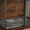Furniture type dog cage iron frame door with cabinet, top can be opened and closed. Rustic Brown, 43.7" W x 29.9" D x 42.2" H W116291732