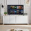 Sideboard Storage Cabinet TV Stand modern style Cabinet for Living room/Kitchen/Bedroom/Entryway. White, 64" W x 15" D x 23.23" H. W1162P170708